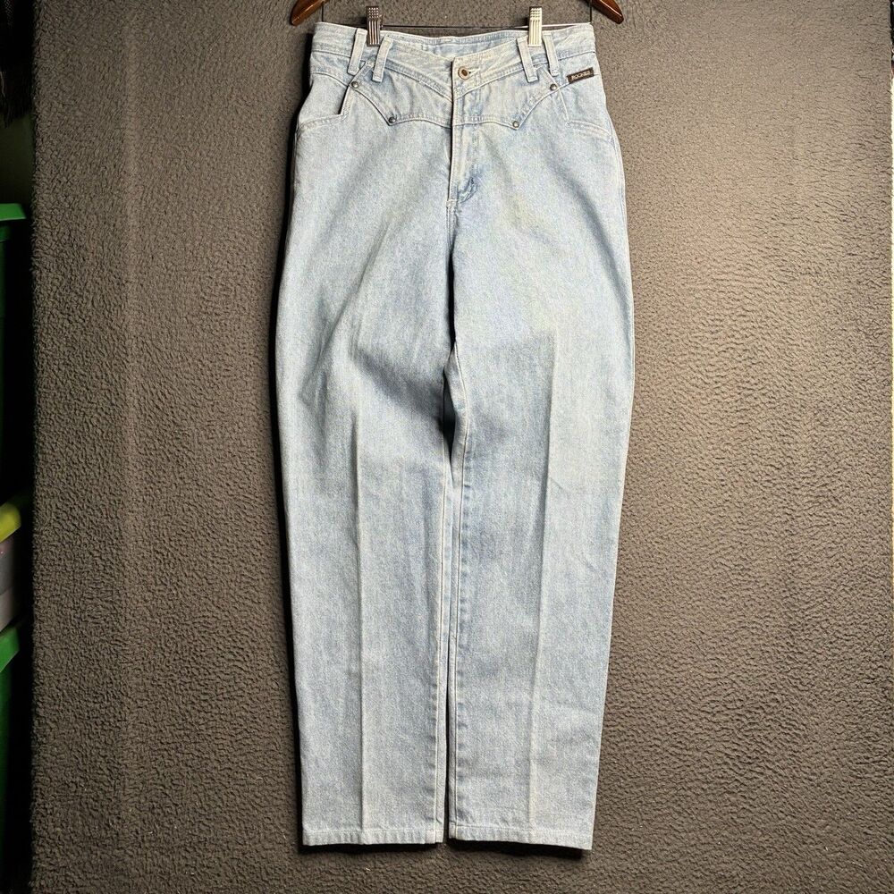 VTG Rockies Rocky Mountain Jeans Women 29 Double Yoke High Waist Bareback Denim